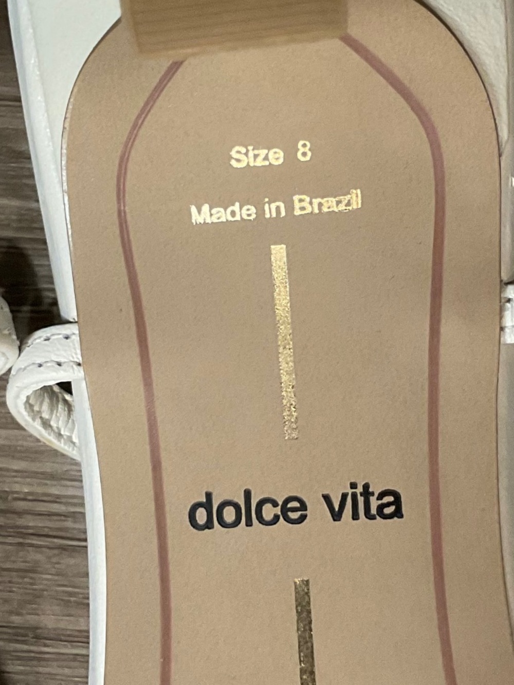 DOLCE VITA Odela Slingback Heels in White Leather Size 8 NEW - Picture 8 of 11